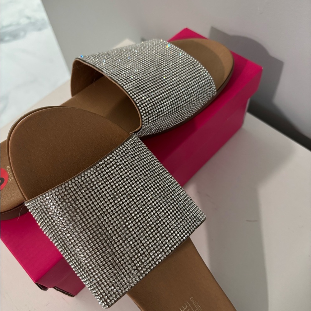 Elegant Silver Rhinestone Women's Sandals